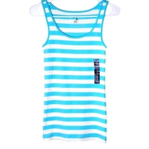 Gap Blue And White Sleeveless Tank Top